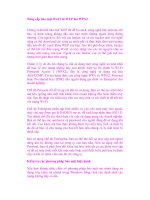 Nâng cấp bảo mật Wi-Fi từ WEP lên WPA2 ppt