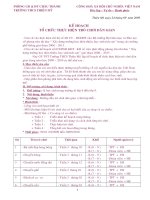 KẾ HOẠCH TRÒ CHƠI DÂN GIAN