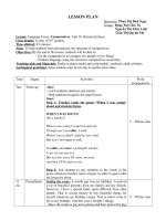 lesson plan METHODOLOGY 1