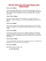 DE THI CHON HOC SINH GIOI THANH PHO 2009-2010