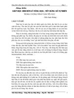 Đọc, viết số tự nhiên