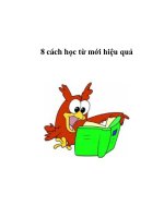 8 cách học từ mới hiệu quả pdf