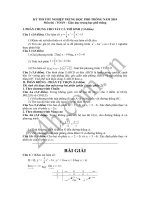 ĐỀ THI VÀ ĐÁP ÁN TOÁN 2010