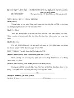 ĐỀ CHÍNH THỨC MÔN SỬ KHỐI C NĂM 2006 pptx