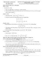 ĐỀ CHÍNH THỨC MÔN PHÁP VĂN KHỐI D NĂM 2007 pptx