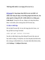 Thiết lập điều khiển và sử dụng KTorrent từ xa potx