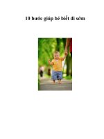 10 bước giúp bé biết đi sớm pot