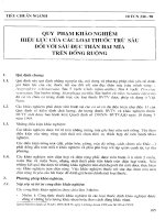 Quy phạm khảo nghiệm trên đồng ruộng hiệu lực của các thuốc trừ sâu đối với sâu đục thân hại mía