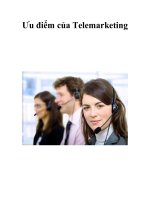 Ưu điểm của Telemarketing ppt