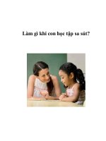 Làm gì khi con học tập sa sút? ppsx