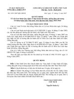 Quyết định số 1839 của UBND tỉnh Thừa Thiên Huế