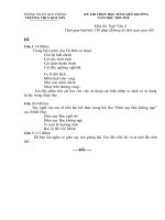 Đề thi HSG trường ngữ văn 6