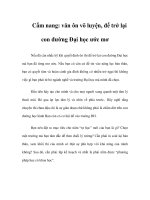 Cẩm nang: văn ôn võ luyện, để trở lại con đường Đại học ước mơ potx