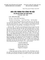 Báo cáo thành tích Đội 2009-2010