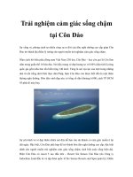 Trải nghiệm cảm giác sống chậm tại Côn Đảo docx