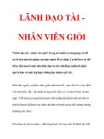 LÃNH ĐẠO TÀI NHÂN VIÊN GIỎI docx