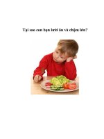 Tại sao con bạn lười ăn và chậm lớn? potx