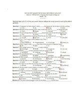 MẢ ĐỀ 139 - TỐT NGHIỆP THPT ANH VĂN  NĂM 2010