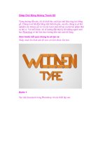 Ghép Chữ Bằng Những Thanh Gỗ docx