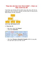 thao tác căn bản trên word 2007 – chèn và hiệu chỉnh lưu đồ