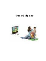 Dạy trẻ tập đọc pptx