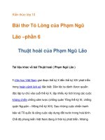 Kiến thức lớp 10 Bài thơ Tỏ Lòng của Phạm Ngũ Lão pdf