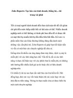 Zoho Reports: Tạo báo cáo kinh doanh, thống kê,.. chỉ trong vài phút pptx