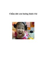 Chấm dứt cơn bướng bỉnh ở bé pptx