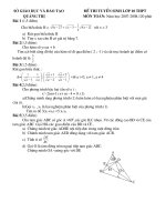 ĐỀ THI VAO THPT CÓ ĐÁP ÁN