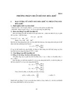 Bài 6 phương pháp chuẩn độ OXY hóa khử