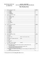 ĐÁP ÁN MÔN ANH VĂN KHỐI D NĂM 2004 pot