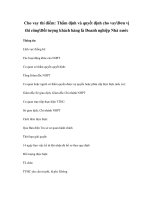 Cho vay thí điểm: Thẩm định và quyết định cho vayĐơn vị thi côngĐối tượng khách hàng là Doanh nghiệp Nhà nước ppsx