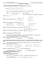 Lý thuyết hệ phương trình docx