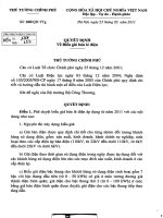 Quyết định về biểu giá bán lẻ điện pdf