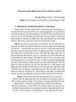 Phát triển nguồn nhân lực dựa trên các chiến lược kinh tế