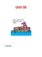Từ vựng tiếng anh-Unit 58 ppt