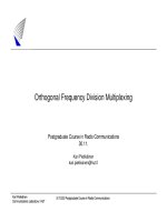 Orthogonal Frequency Division Multiplexing - Phân chia tần số trực giao potx