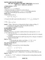 ĐỀ & ĐA THI THỬ MÔN TOÁN NĂM 2010 - SỐ 8