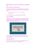 Hướng dẫn cài đặt Active Directory trên Windows Server 2008(phần II) pot