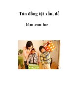 Tán đồng tật xấu, dễ làm con hư ppsx
