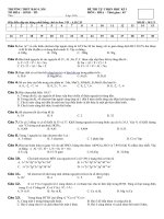 Đề tham khảo môn hóa tự chọn HKI doc