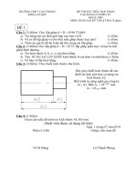 ĐỀ THI KẾT THÚC HỌC PHẦN CAO ĐẲNG CƠ ĐIỆN TỬ KHÓA 2009 MÔN: DUNG SAI KỸ THUẬT Đ0 pps