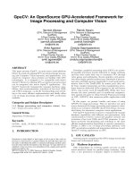 GpuCV: An OpenSource GPU-Accelerated Framework for Image Processing and Computer Vision Yannick Allusse pdf