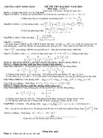 De thi thu DH +DA nam 2010