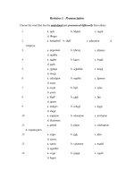 revision 1: pronunciation Engkish 7
