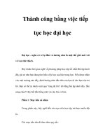 Thành công bằng việc tiếp tục học đại học docx