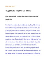 Kiến thức lớp 10 Truyện Kiều - Nguyễn Du-phân tích nỗi thương mình ppsx