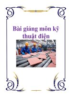 Bài giảng môn kỹ thuật điện doc