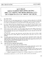 Quy phạm khảo nghiệm trên đồng ruộng hiệu lực phòng trừ b hại lúa của bệnh thối hạt lúa do vi khuẩn của các thuốc trừ bệnh