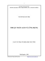 Thuật toán Aco và ứng dụng